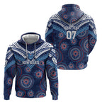 Personalized Australia NSW Blues Hoodie Indigenous Aboriginal Mix Polynesian Motifs