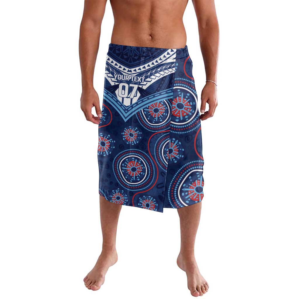 Personalized Australia NSW Blues Lavalava Indigenous Aboriginal Mix Polynesian Motifs