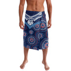 Personalized Australia NSW Blues Lavalava Indigenous Aboriginal Mix Polynesian Motifs