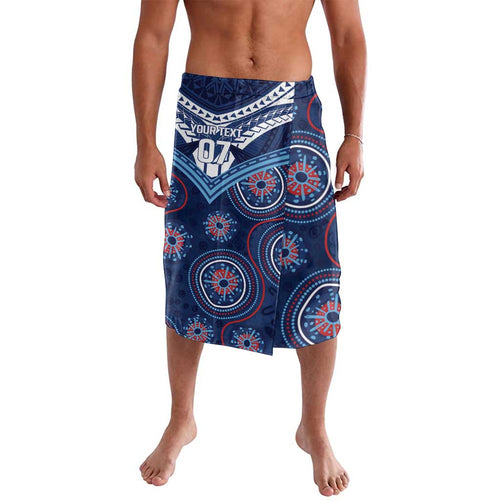 Personalized Australia NSW Blues Lavalava Indigenous Aboriginal Mix Polynesian Motifs