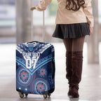 Personalized Australia NSW Blues Luggage Cover Indigenous Aboriginal Mix Polynesian Motifs