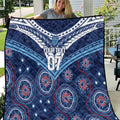 Personalized Australia NSW Blues Quilt Indigenous Aboriginal Mix Polynesian Motifs