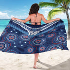 Personalized Australia NSW Blues Sarong Indigenous Aboriginal Mix Polynesian Motifs