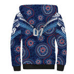 Personalized Australia NSW Blues Sherpa Hoodie Indigenous Aboriginal Mix Polynesian Motifs