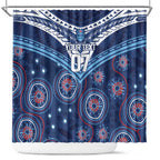 Personalized Australia NSW Blues Shower Curtain Indigenous Aboriginal Mix Polynesian Motifs