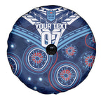 Personalized Australia NSW Blues Spare Tire Cover Indigenous Aboriginal Mix Polynesian Motifs