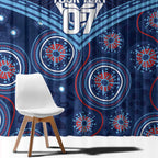 Personalized Australia NSW Blues Window Curtain Indigenous Aboriginal Mix Polynesian Motifs