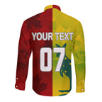 personalised-australia-vs-canada-soccer-long-sleeve-button-shirt-matildas-with-maple-leaves