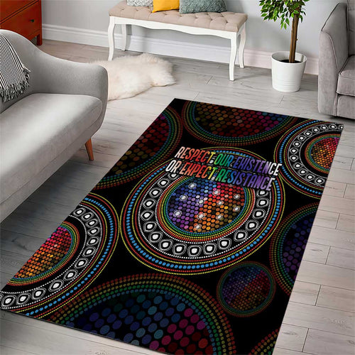 Australia Indigenous Area Rug First Nation LGBT - Respect Our Existence - Aussie Hoodie