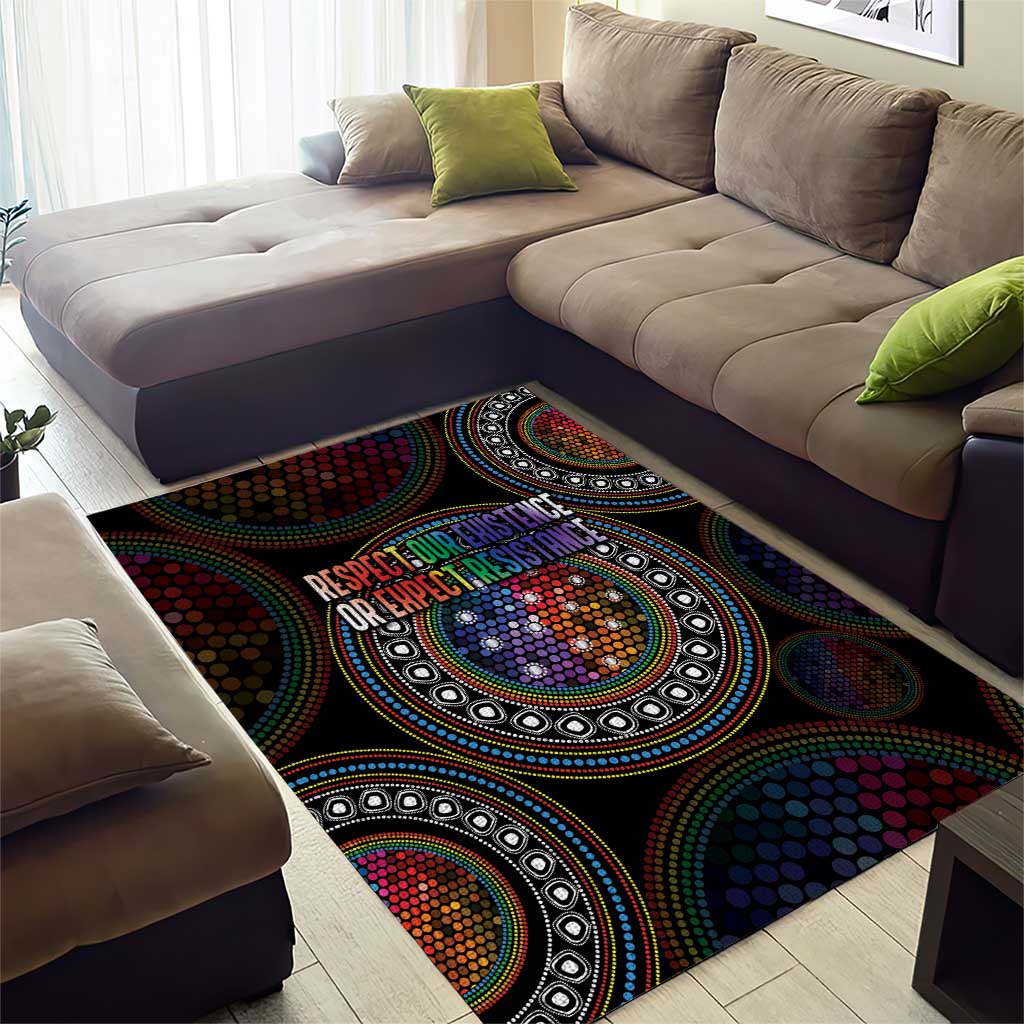 Australia Indigenous Area Rug First Nation LGBT - Respect Our Existence - Aussie Hoodie