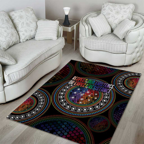 Australia Indigenous Area Rug First Nation LGBT - Respect Our Existence - Aussie Hoodie