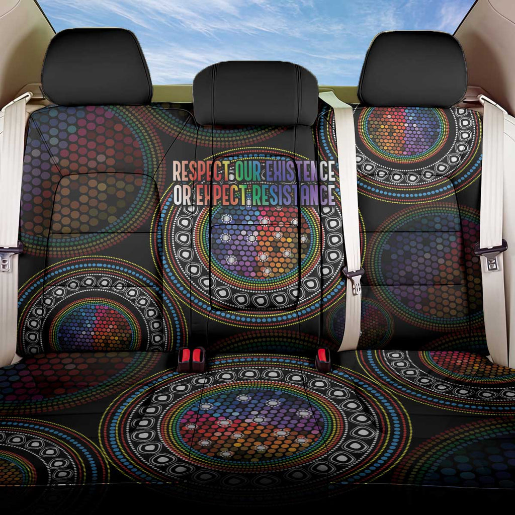Australia Indigenous Back Car Seat Cover First Nation LGBT - Respect Our Existence - Aussie Hoodie