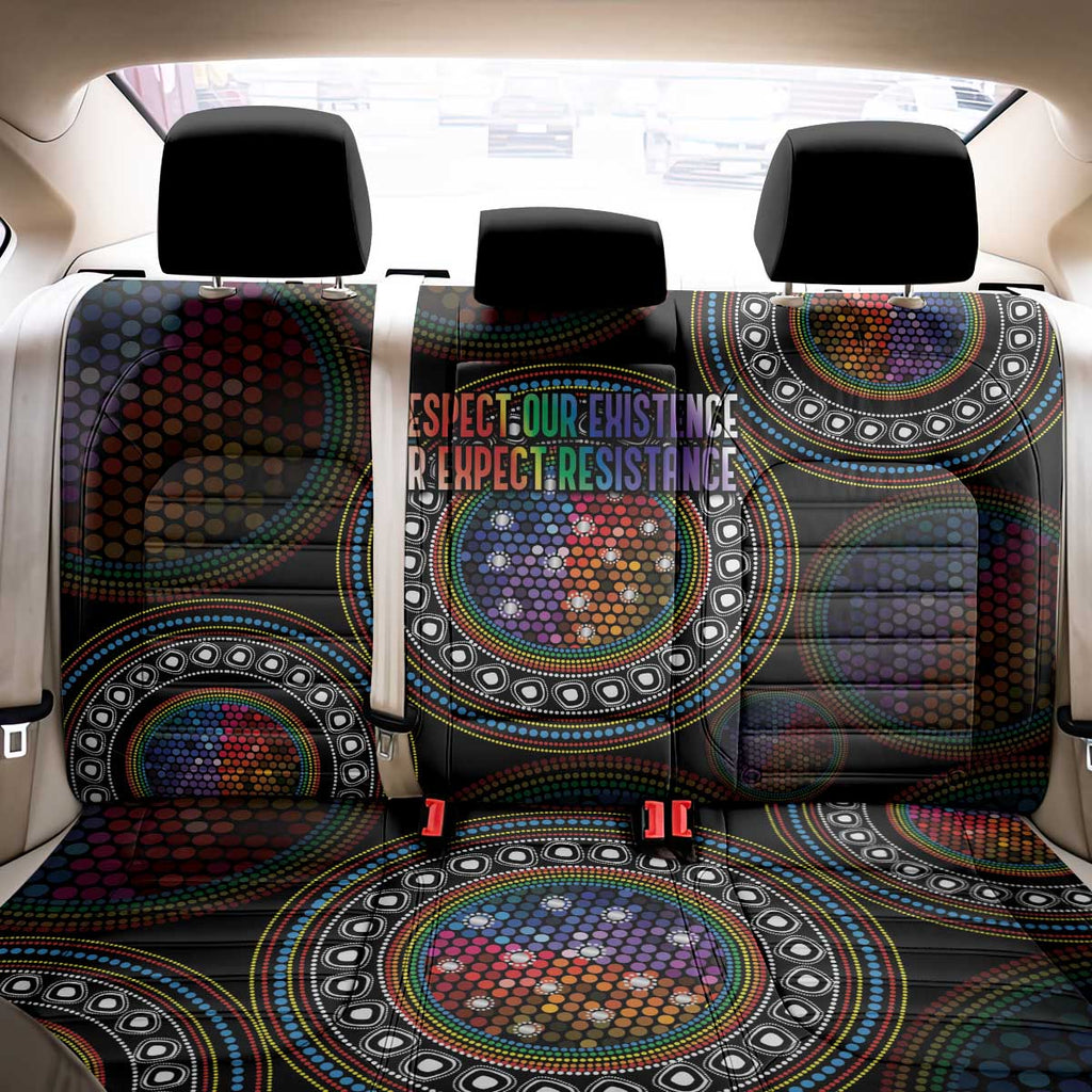 Australia Indigenous Back Car Seat Cover First Nation LGBT - Respect Our Existence - Aussie Hoodie