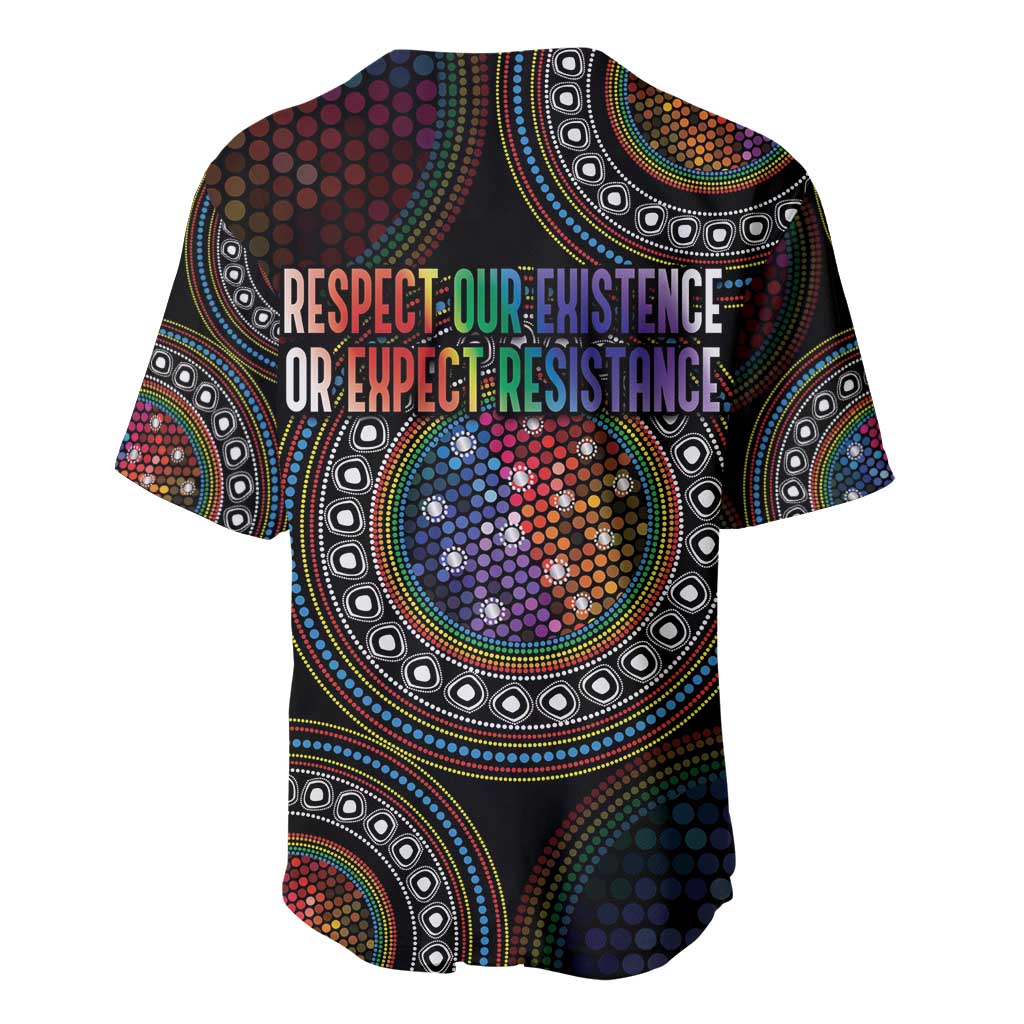 Australia Indigenous Baseball Jersey First Nation LGBT - Respect Our Existence - Aussie Hoodie