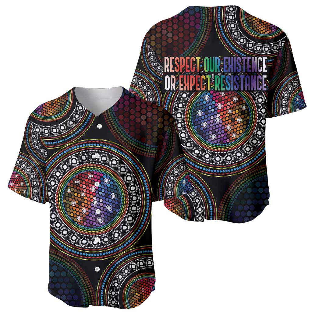 Australia Indigenous Baseball Jersey First Nation LGBT - Respect Our Existence - Aussie Hoodie