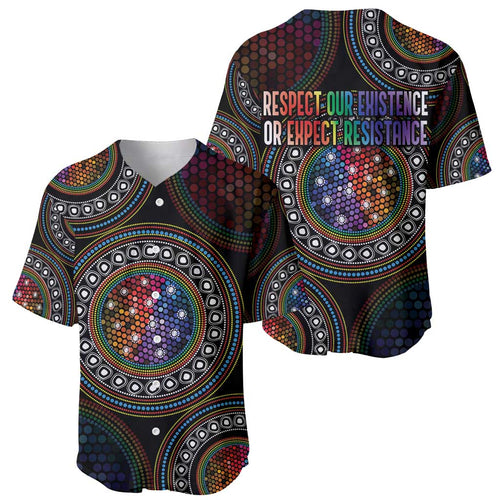 Australia Indigenous Baseball Jersey First Nation LGBT - Respect Our Existence - Aussie Hoodie