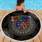 Australia Indigenous Beach Blanket First Nation LGBT - Respect Our Existence - Aussie Hoodie