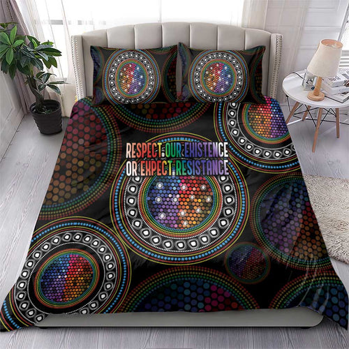 Australia Indigenous Bedding Set First Nation LGBT - Respect Our Existence - Aussie Hoodie