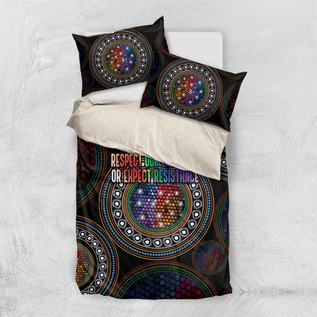 Australia Indigenous Bedding Set First Nation LGBT - Respect Our Existence - Aussie Hoodie