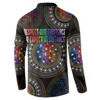 Australia Indigenous Button Sweatshirt First Nation LGBT - Respect Our Existence - Aussie Hoodie
