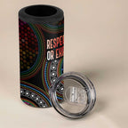 Australia Indigenous 4 in 1 Can Cooler Tumbler First Nation LGBT - Respect Our Existence - Aussie Hoodie