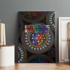 Australia Indigenous Canvas Wall Art First Nation LGBT - Respect Our Existence - Aussie Hoodie
