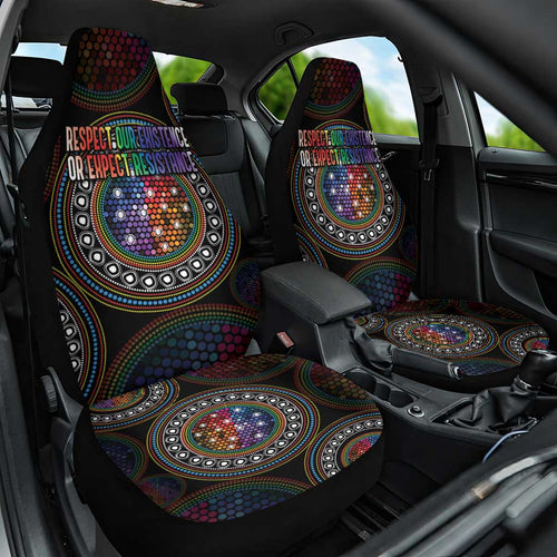 Australia Indigenous Car Seat Cover First Nation LGBT - Respect Our Existence - Aussie Hoodie
