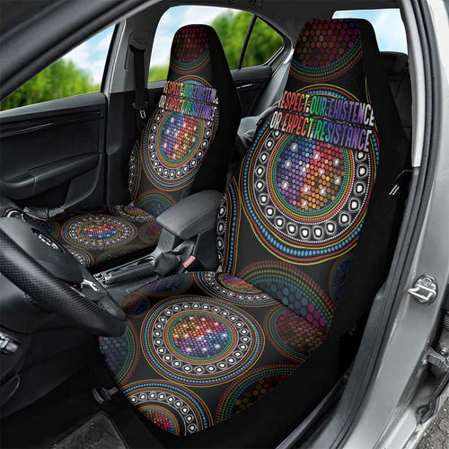 Australia Indigenous Car Seat Cover First Nation LGBT - Respect Our Existence - Aussie Hoodie