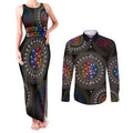 Australia Indigenous Couples Matching Tank Maxi Dress and Long Sleeve Button Shirt First Nation LGBT - Respect Our Existence - Aussie Hoodie