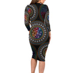 Australia Indigenous Family Matching Long Sleeve Bodycon Dress and Hawaiian Shirt First Nation LGBT - Respect Our Existence - Aussie Hoodie