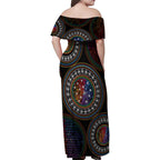 Australia Indigenous Family Matching Off Shoulder Maxi Dress and Hawaiian Shirt First Nation LGBT - Respect Our Existence - Aussie Hoodie