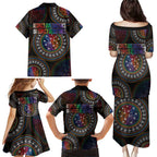 Australia Indigenous Family Matching Puletasi and Hawaiian Shirt First Nation LGBT - Respect Our Existence - Aussie Hoodie