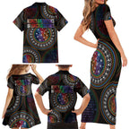 Australia Indigenous Family Matching Short Sleeve Bodycon Dress and Hawaiian Shirt First Nation LGBT - Respect Our Existence - Aussie Hoodie