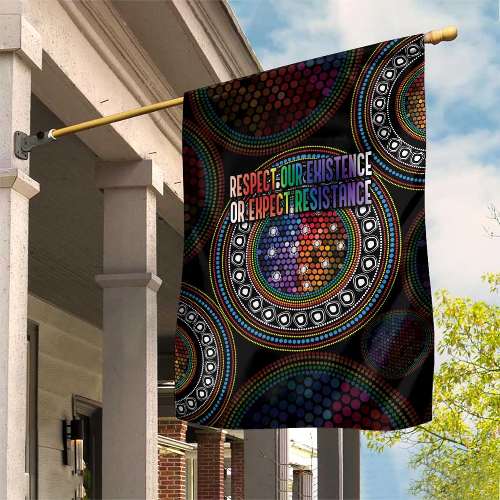 Australia Indigenous Garden Flag First Nation LGBT - Respect Our Existence - Aussie Hoodie