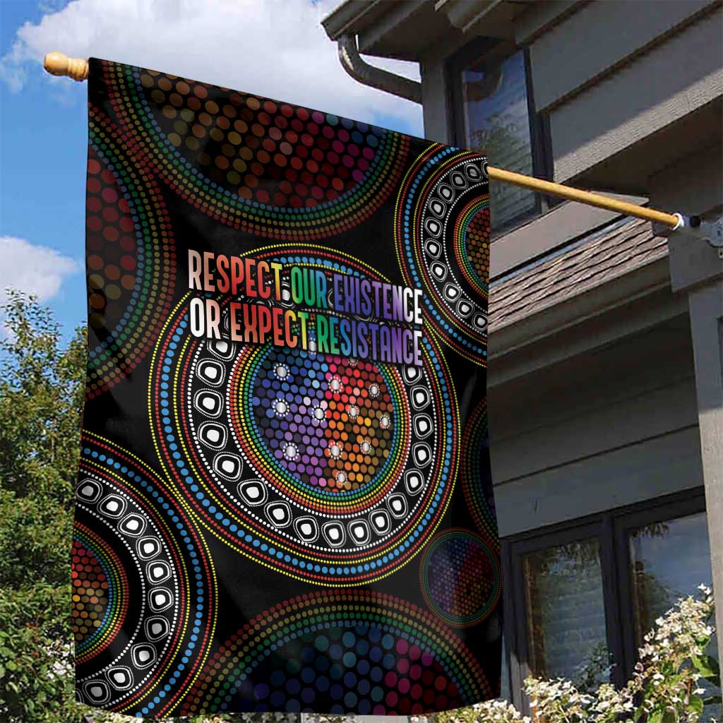 Australia Indigenous Garden Flag First Nation LGBT - Respect Our Existence - Aussie Hoodie