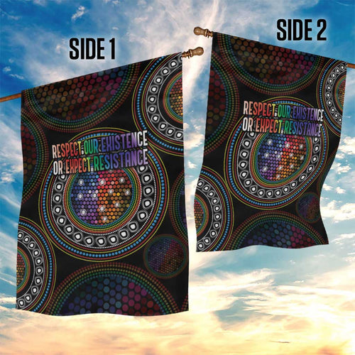 Australia Indigenous Garden Flag First Nation LGBT - Respect Our Existence - Aussie Hoodie