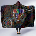 Australia Indigenous Hooded Blanket First Nation LGBT - Respect Our Existence - Aussie Hoodie