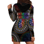 Australia Indigenous Hoodie Dress First Nation LGBT - Respect Our Existence - Aussie Hoodie