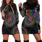 Australia Indigenous Hoodie Dress First Nation LGBT - Respect Our Existence - Aussie Hoodie