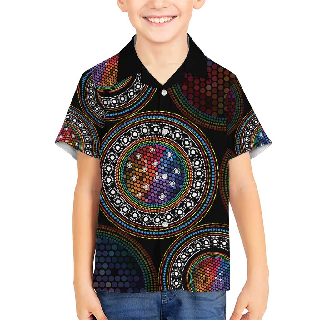 Australia Indigenous Kid Hawaiian Shirt First Nation LGBT - Respect Our Existence - Aussie Hoodie