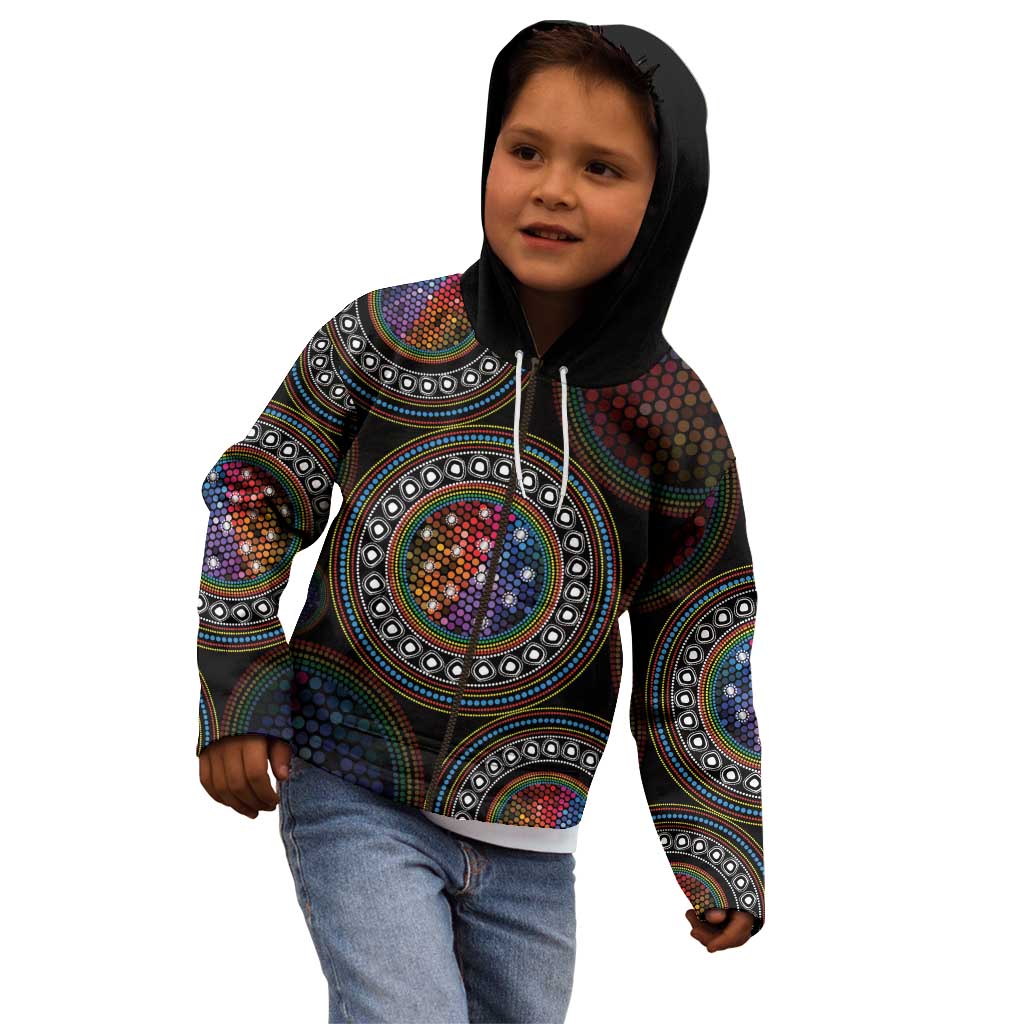 Australia Indigenous Kid Hoodie First Nation LGBT - Respect Our Existence - Aussie Hoodie