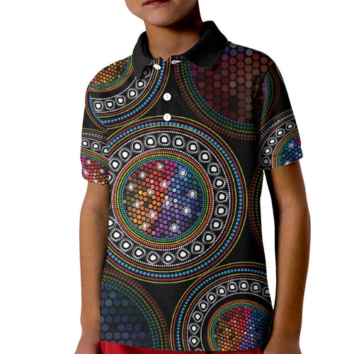 Australia Indigenous Kid Polo Shirt First Nation LGBT - Respect Our Existence - Aussie Hoodie