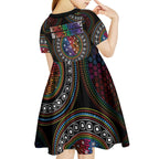 Australia Indigenous Kid Short Sleeve Dress First Nation LGBT - Respect Our Existence - Aussie Hoodie