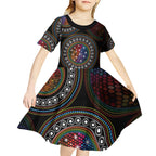 Australia Indigenous Kid Short Sleeve Dress First Nation LGBT - Respect Our Existence - Aussie Hoodie