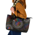 Australia Indigenous Leather Tote Bag First Nation LGBT - Respect Our Existence - Aussie Hoodie