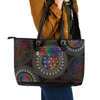 Australia Indigenous Leather Tote Bag First Nation LGBT - Respect Our Existence - Aussie Hoodie