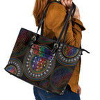 Australia Indigenous Leather Tote Bag First Nation LGBT - Respect Our Existence - Aussie Hoodie