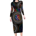 Australia Indigenous Long Sleeve Bodycon Dress First Nation LGBT - Respect Our Existence - Aussie Hoodie