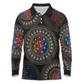 Australia Indigenous Long Sleeve Polo Shirt First Nation LGBT - Respect Our Existence - Aussie Hoodie