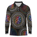 Australia Indigenous Long Sleeve Polo Shirt First Nation LGBT - Respect Our Existence - Aussie Hoodie